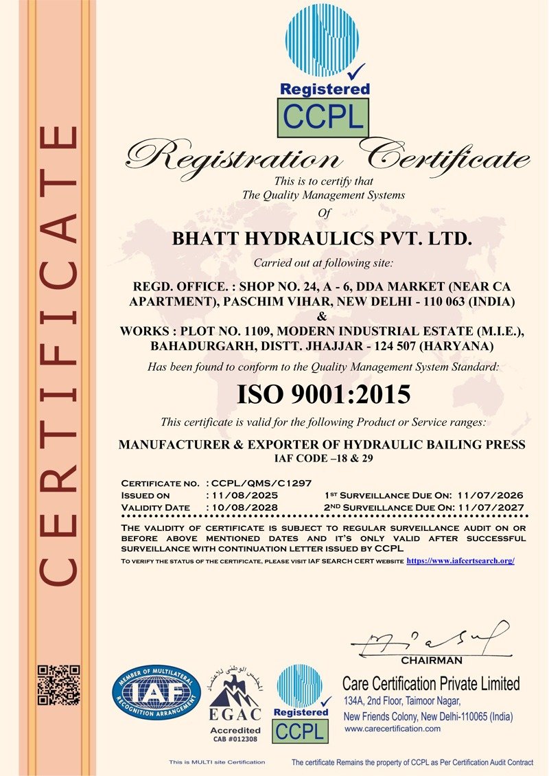 ISO Certificate